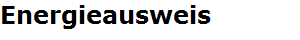 Energieausweis