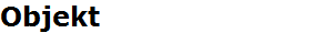 Objekt